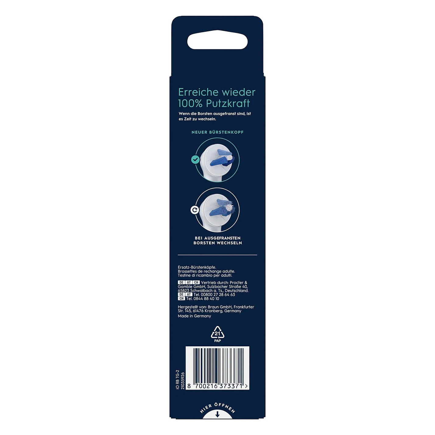 Koka zëvendësuese për furçë elektrike Oral-B iO Interdental Cleaning / 2 copë – Bardhë - 9