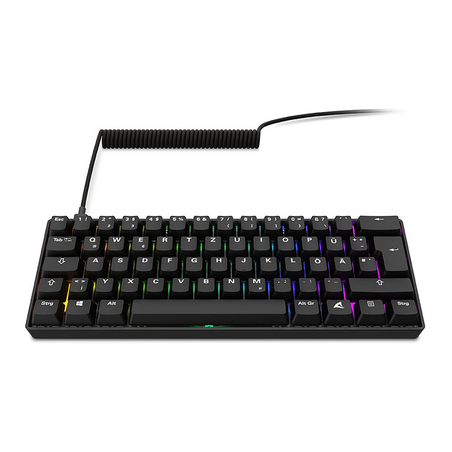 Tastierë Gaming Sharkoon Skiller SGK50S4 Gen2 PBT / Wired / QWERTZ / German Language - Zezë - 5