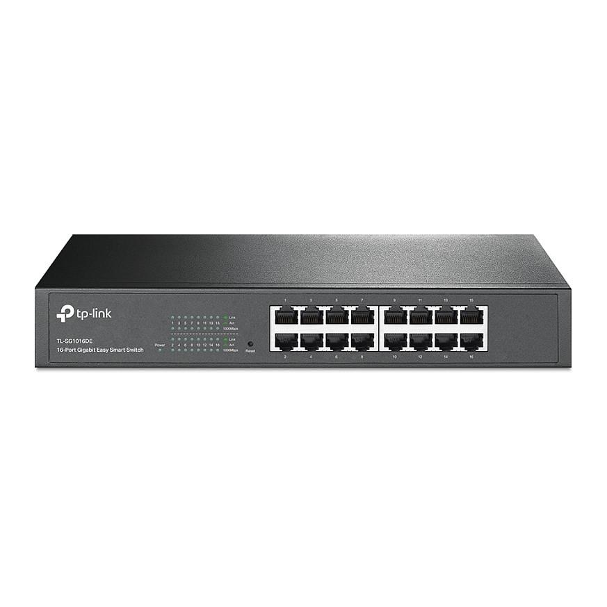 Switch TP-Link TL-SG1016DE, 16× Gigabit Ethernet RJ45, Easy Smart Managed Layer 2, 32Gbps – Zezë - 1
