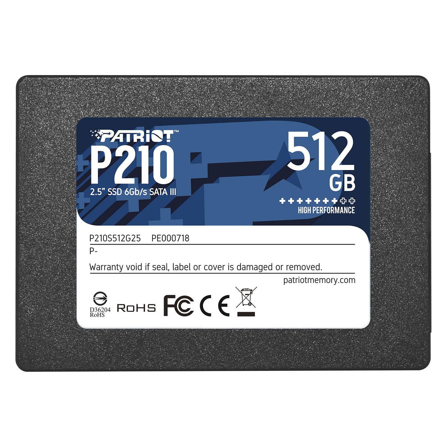 SSD e Brendshme Patriot Memory P210 / 512GB / 2.5" / Serial ATA III 6 Gb/s