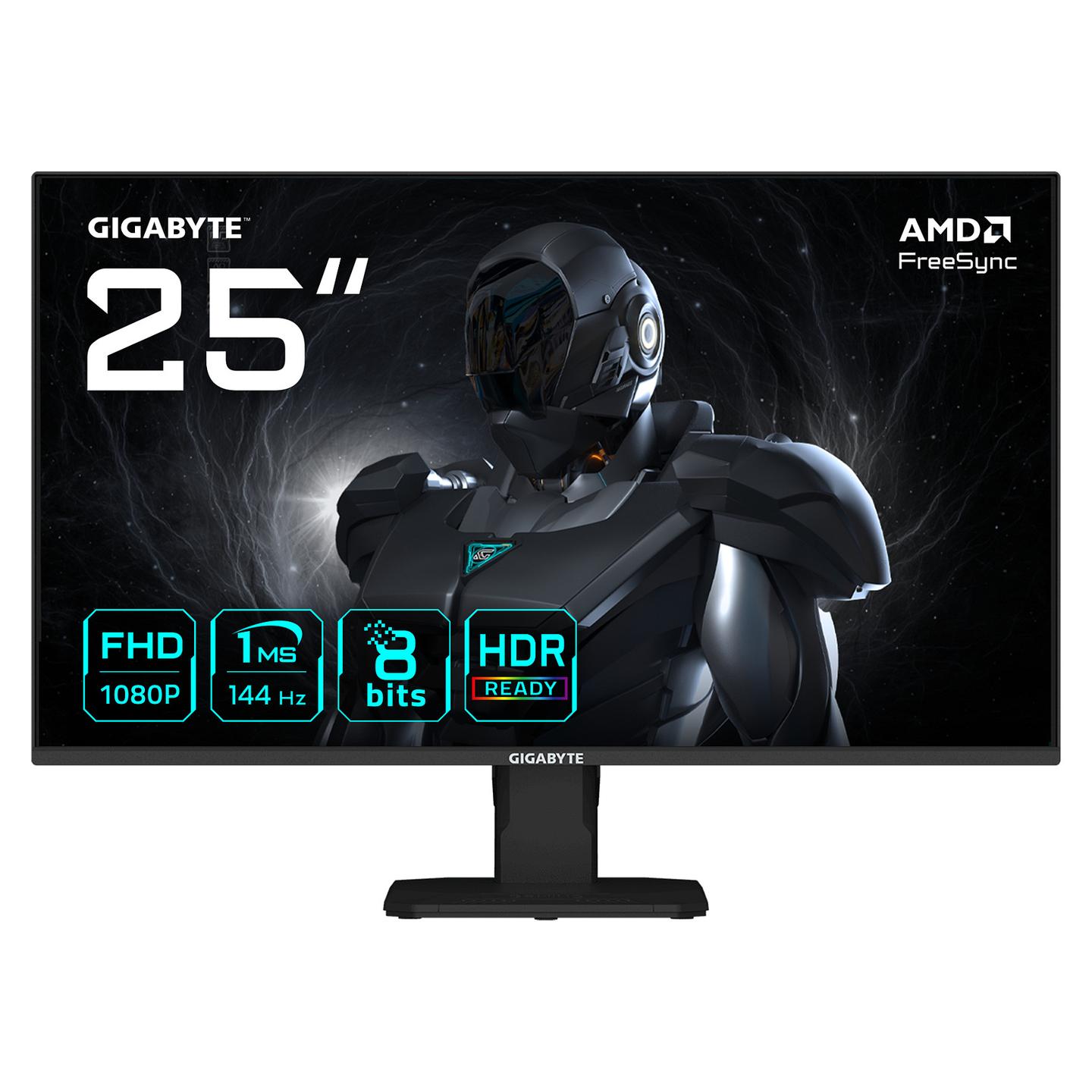 Monitor Gaming Gigabyte GS25F14 / 24.5″ / FHD SS-IPS / 144 Hz / 1 ms / DP + HDMI - Zezë - 1