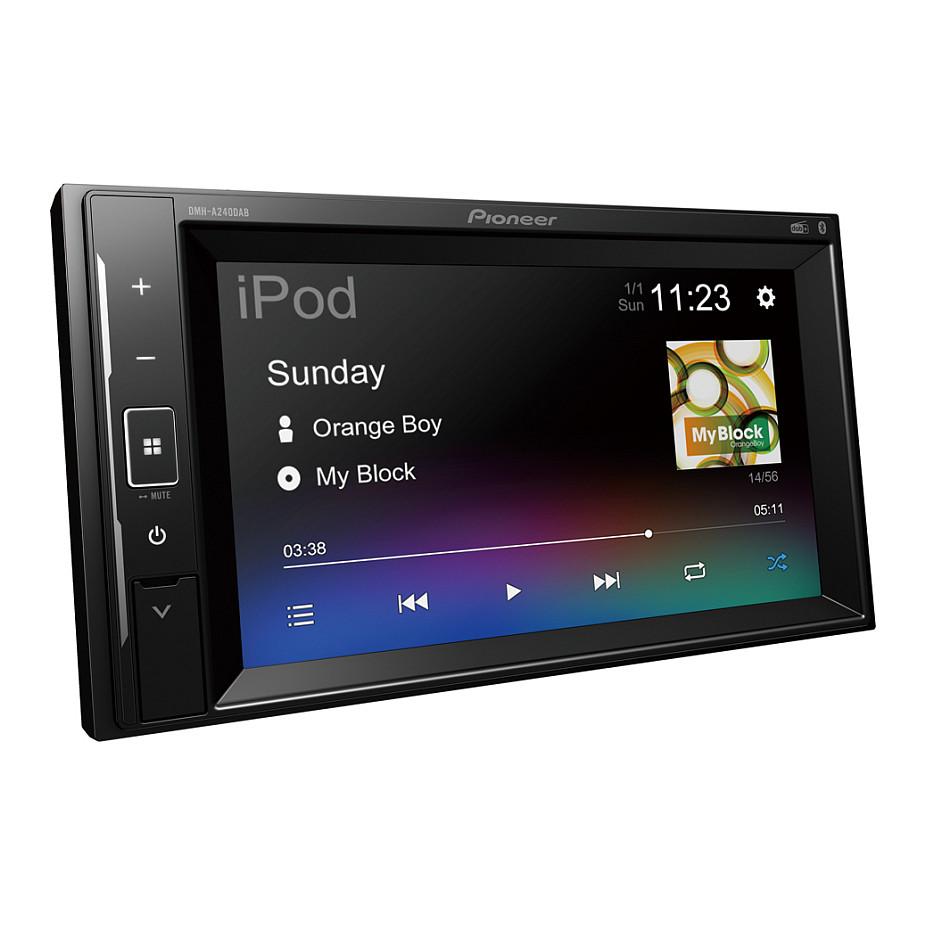 Radio multimedia për veturë Pioneer DMH-A240DAB, 2 DIN, ekran me prekje 6.2", DAB+, FM, Bluetooth, USB, 4 × 50 W - Zezë - 3