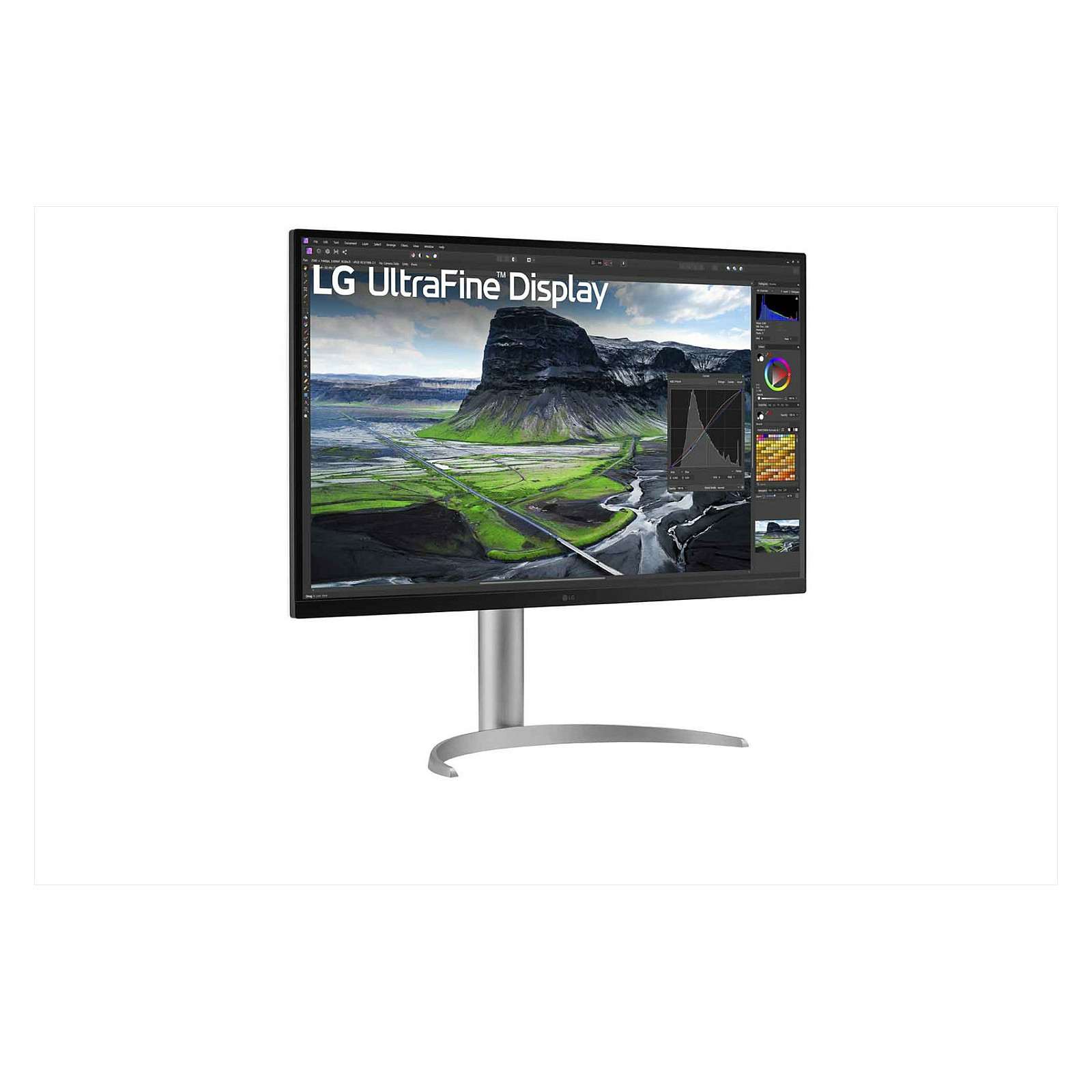 Monitor LG UltraFine 32UQ850V-W 32" (3840x2160) 16:9 4K IPS 5ms 60Hz HDR400 HDMI DP USB-C, i hirtë - 3