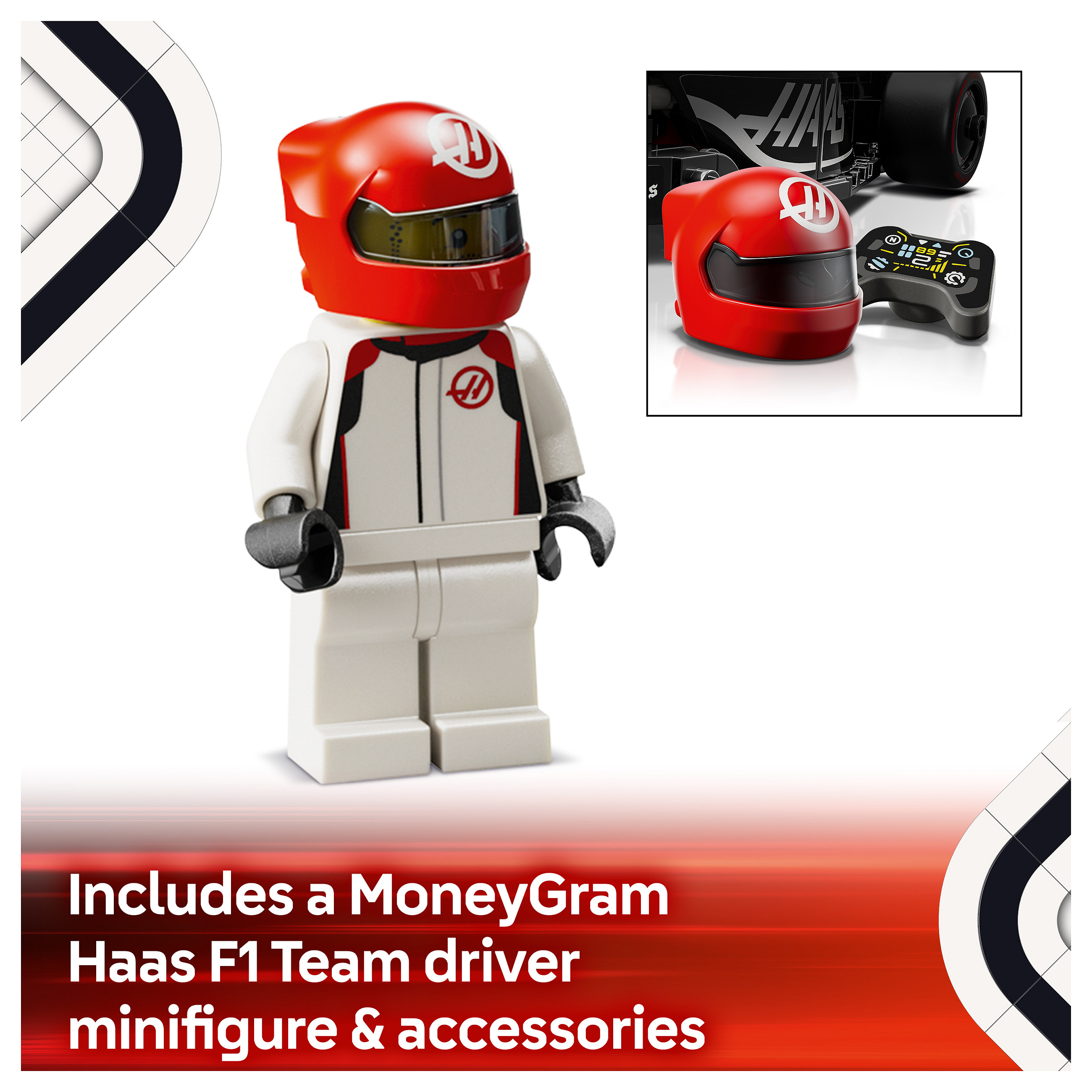 LEGO Speed Champions MoneyGram Haas F1 Team VF-24 Racing Car 77250 - 29