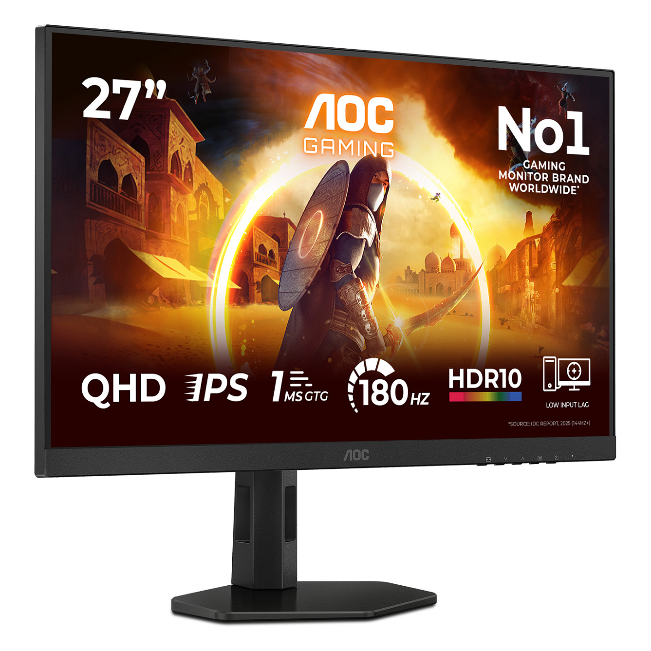 Monitor Gaming AOC G4 Q27G4XF / 27" / Quad HD Fast IPS LED / 180 Hz / 1 ms / HDMI + DisplayPort + Pivot / Zezë - 18
