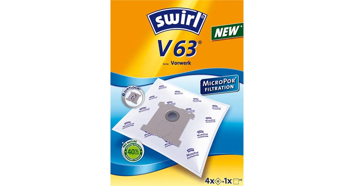 Aksesorë për Fshesë swirl® V 63 / Qese Filtri MicroPor® / 4 Copë + 1 Filtër