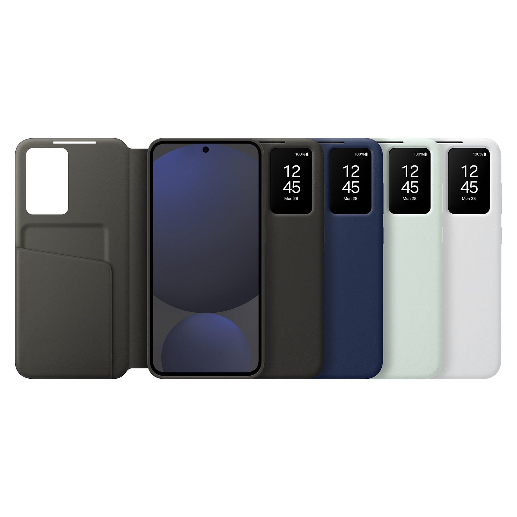 Mbrojtëse Samsung Smart View Wallet Case për Galaxy S24 FE – Zezë - 6