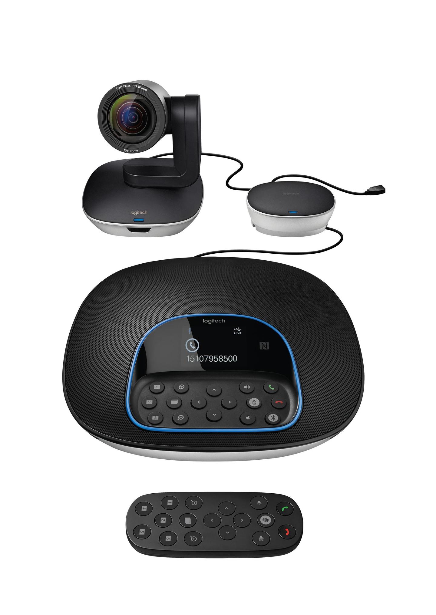 Sistem për Konferencë Logitech GROUP Video Conferencing System - Zezë/Hiri - 1