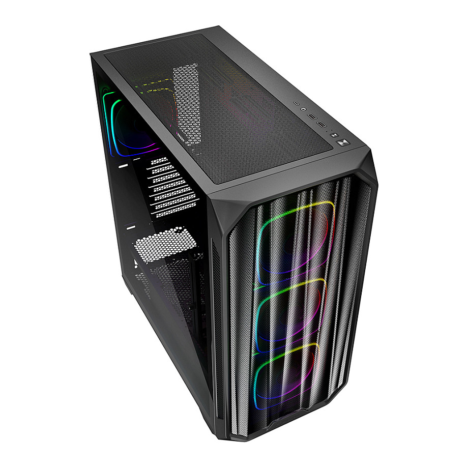Kasë Sharkoon AK5M RGB ATX 1xMetal - Zezë - 3