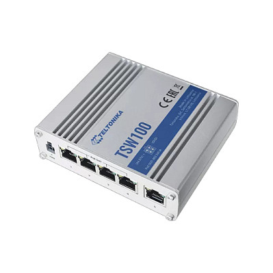 Switch 5P Teltonika TSW100 Industrial GSwitch 4x PoE+ (120W) - 2