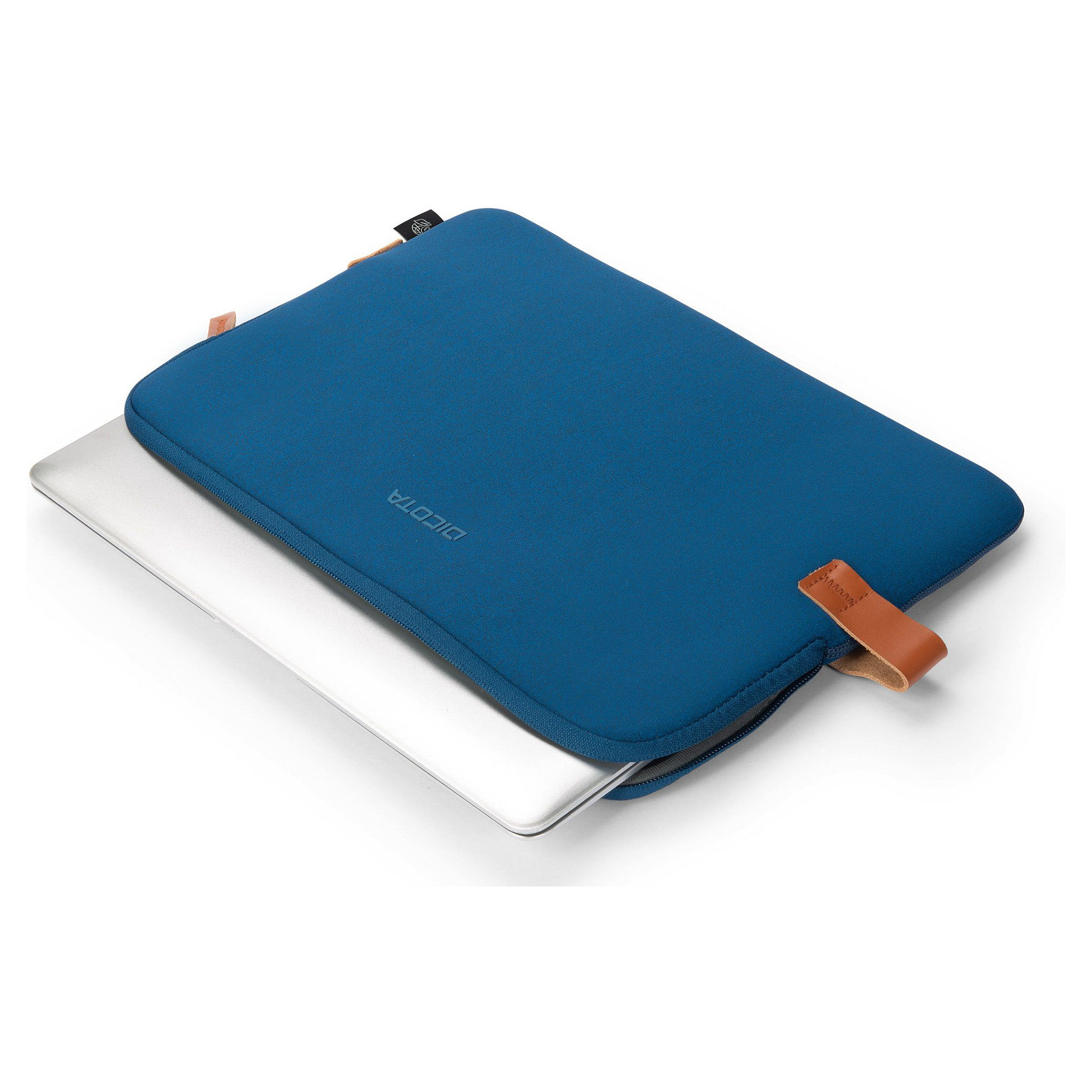 Çantë për laptop DICOTA Skin URBAN D32156-RPET / Sleeve / 16" / Recycled Polyester / Neoprene / Faux Fur Lining / Water-Repellent - Blu  - 7