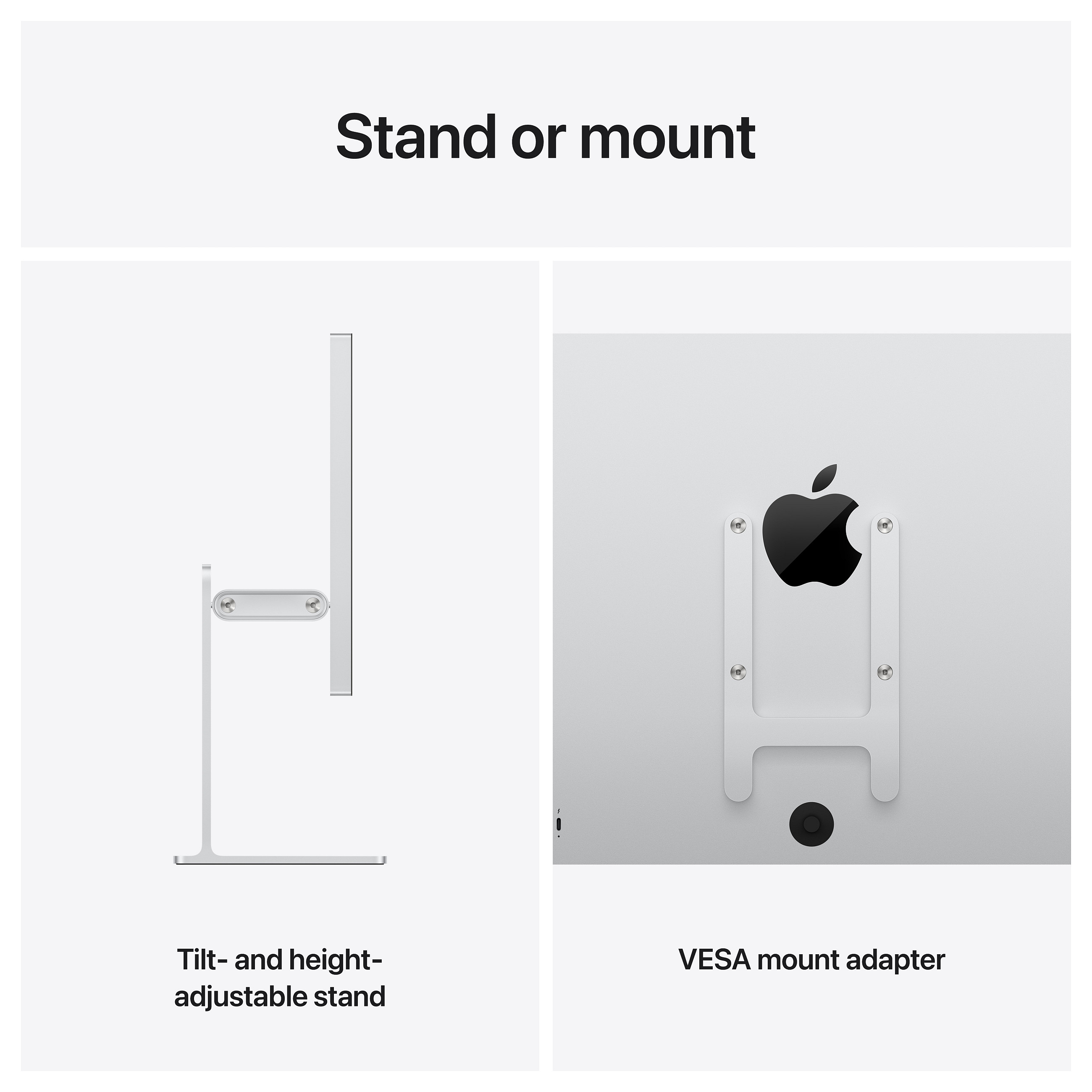 Monitor Apple Studio Display XDR / Standard glass / 27" / 5K Ultra HD LED / VESA - Argjend - 7