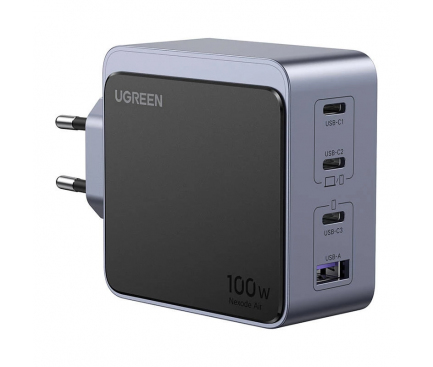 Karikues GaN Ugreen Nexode S 100W / 3x USB-C + USB-A / 100W / Power Delivery – Hiri