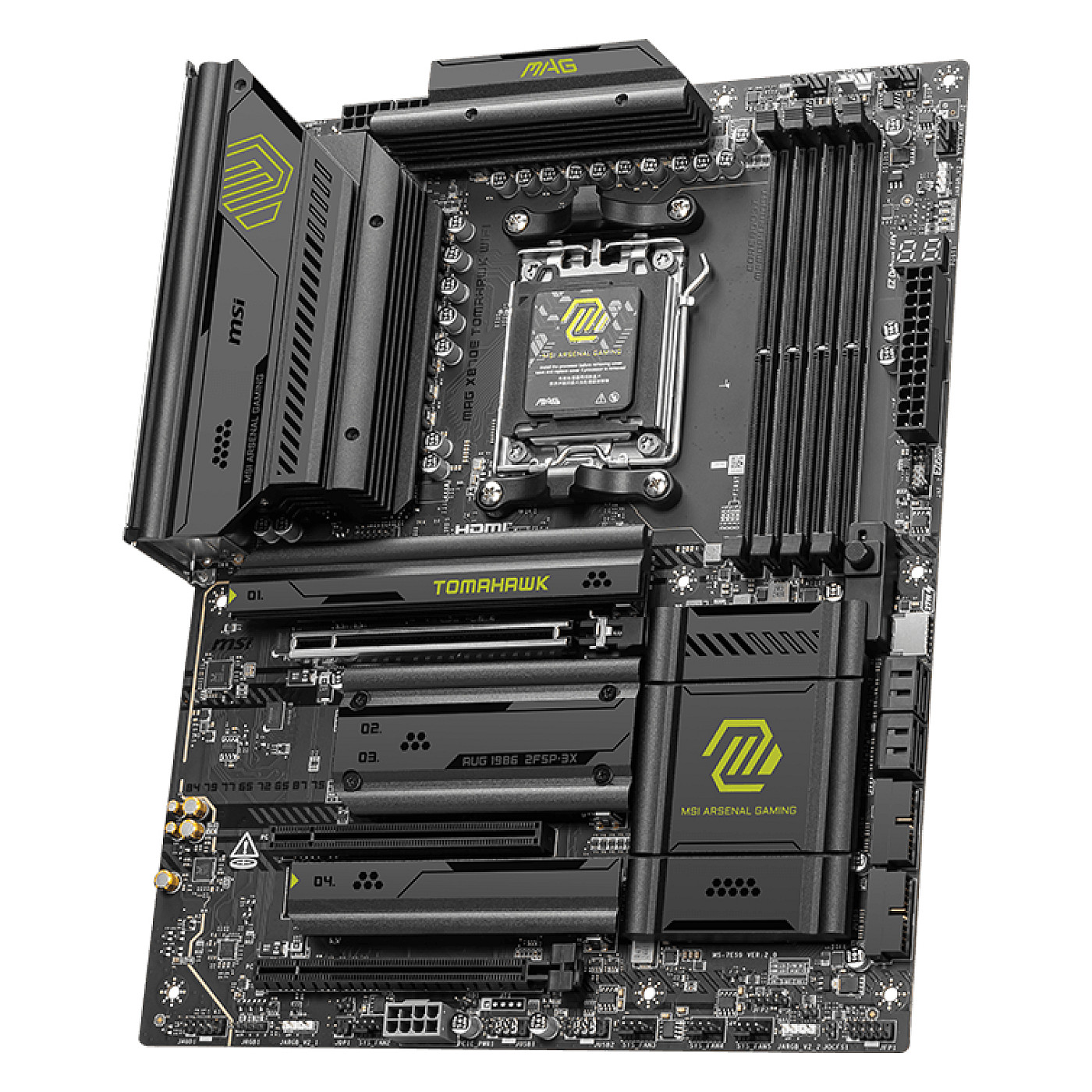 Pllakë Amë MSI MAG X870E TOMAHAWK WIFI / AMD AM5 / X870E / DDR5 / ATX / Wi-Fi 7 / 5GbE LAN - 3
