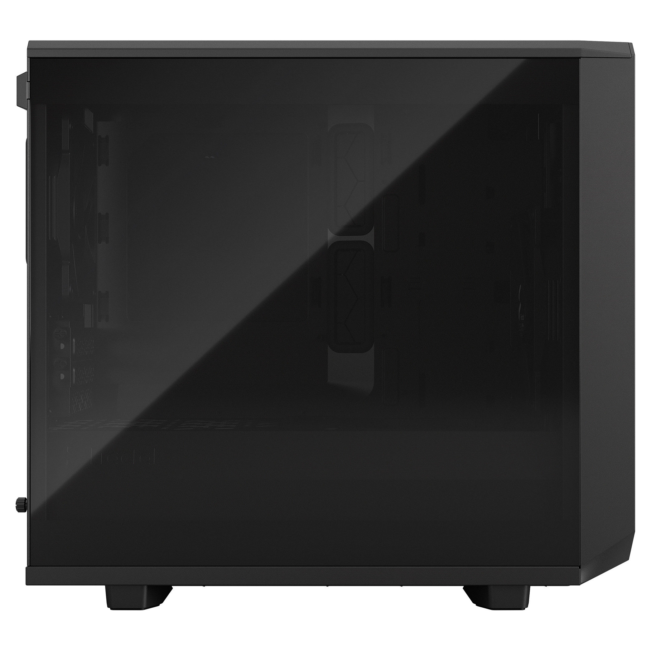 Kasë PC Fractal Design Meshify 2 Nano / Mini Tower / Mini-ITX + Mini-DTX / 1x 140mm + 1x 120mm Fan / Tempered Glass - Zezë - 3