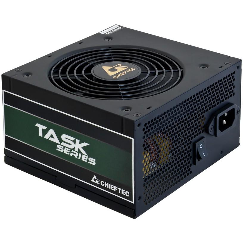 Furnizues Energjie Chieftec TASK TPS-600S, 600W, 80 PLUS Bronze, ATX 2.3, Non-Modular, 2x PCIe 6+2 pin – Zezë