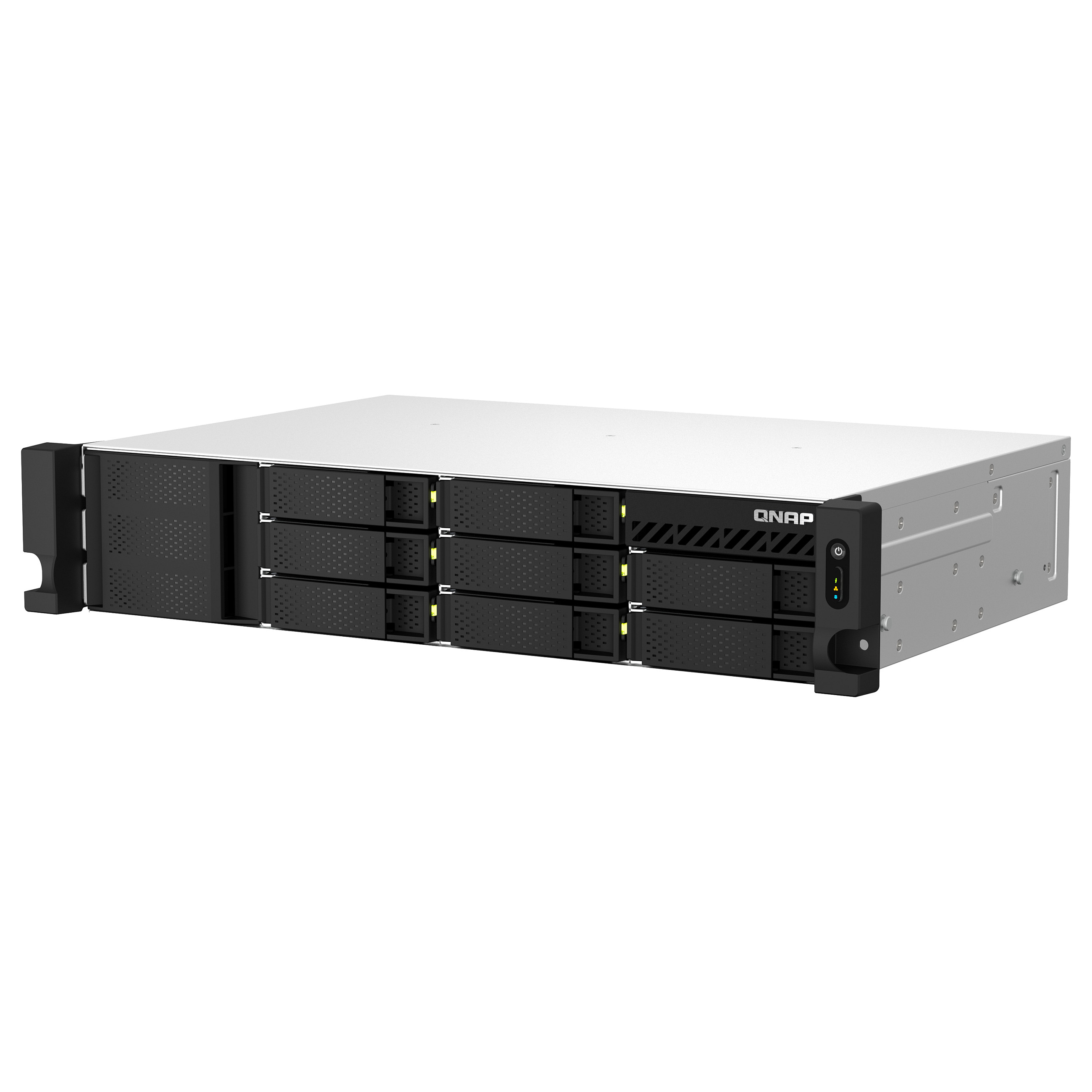 NAS QNAP TS‑873AeU‑4G 8‑Bay Rackmount / AMD Ryzen V1000 V1500B (4 cores / 8 threads, 2.2GHz) /4GB DDR4 / 8xSATA 6Gbps - 4