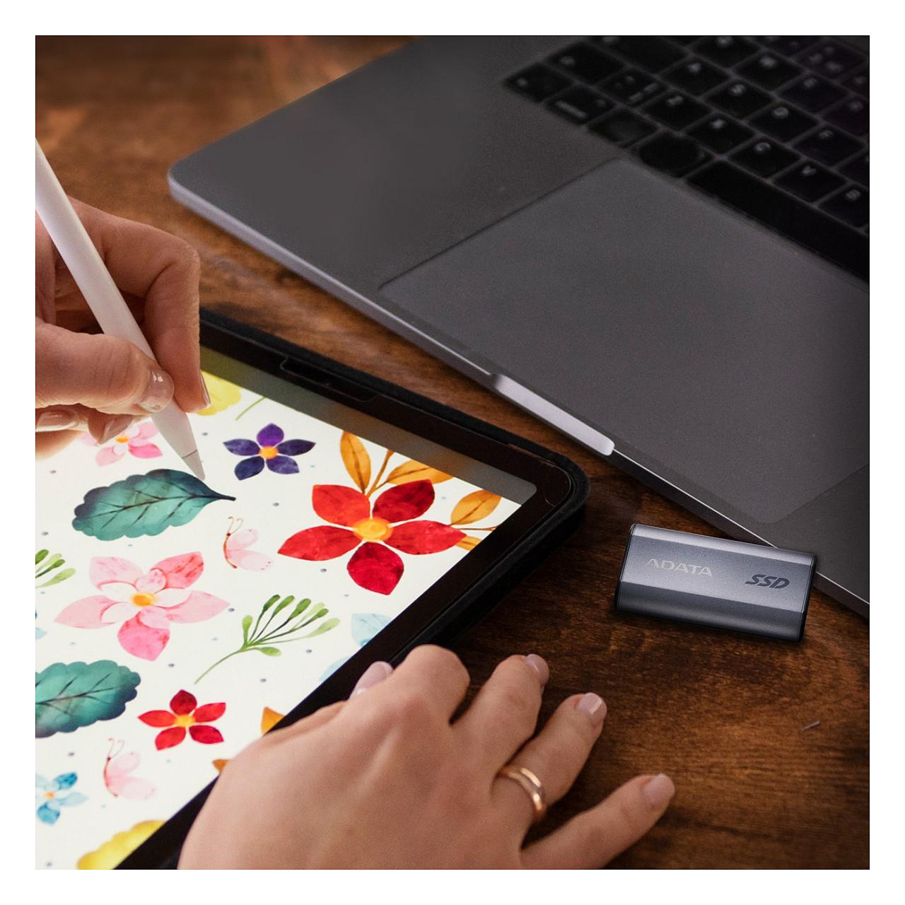SSD e Jashtme ADATA SC750 / 500GB / USB 3.2 Gen 2 / 1050MB/s Lexim / 1000MB/s Shkrim - Gri - 8