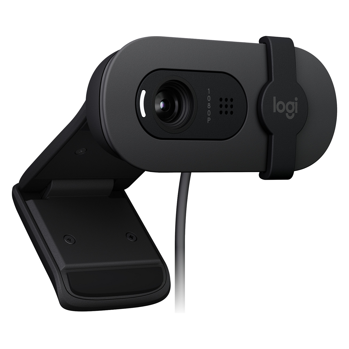 Logitech Brio 100 Full HD Webcam, 1080p, 2MP, Built-in Microphone, Privacy Shutter, USB-A – Graphite - 3