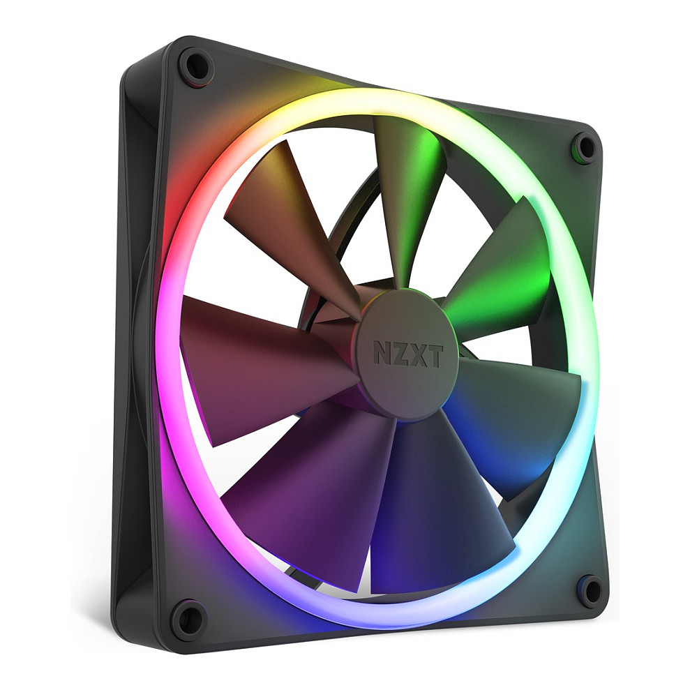 Ftohës për Kasë 140mm NZXT F140 RGB – Zezë - 2