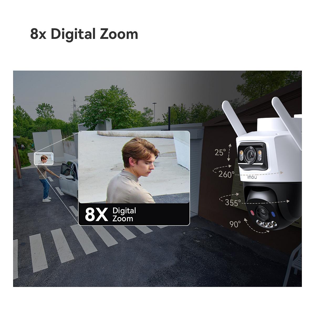 Kamerë Imou AOV Dual, 5MP + 5MP, 3.6mm, 8× Zoom Dixhital, Wireless - Zezë/Bardhë - 28