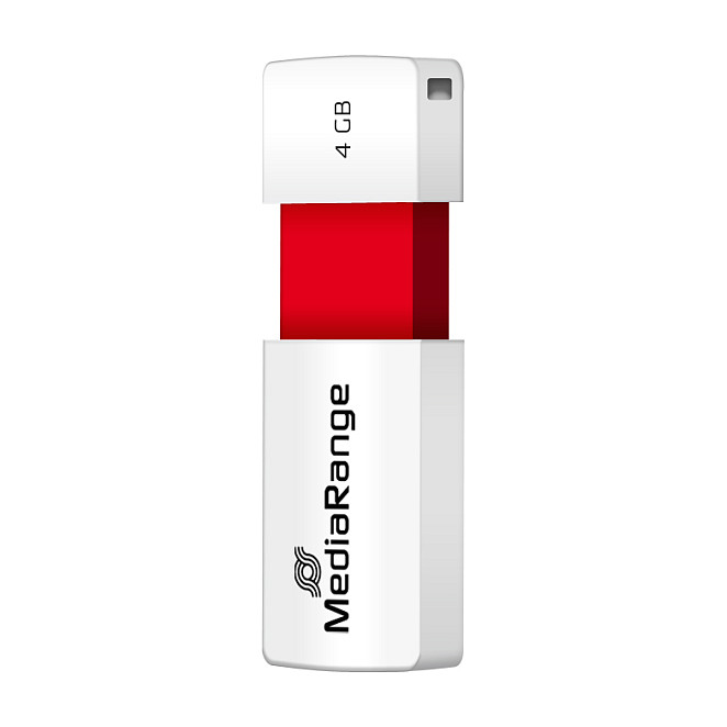 USB Flash Drive / MediaRange / 4GB / USB 2.0 / Slider / Kuqe - 1