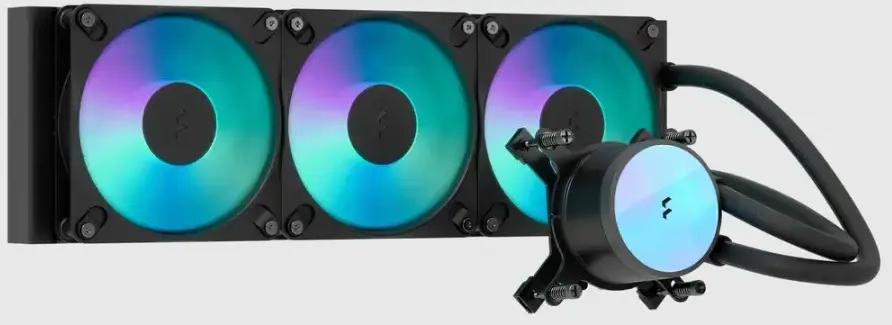 Ftohës për Procesor Fractal Design Radius 360 RGB, 360mm, 3x120mm RGB - Zezë