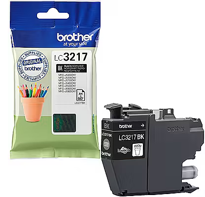 INK Brother LC-3217BK / 12.5ml / 550 faqe – Zezë