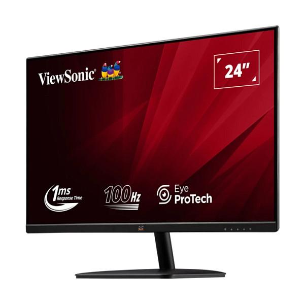 Monitor ViewSonic VA2432-MHD-3, 24", Full HD IPS, 100Hz, 1ms, HDMI + DisplayPort + VGA - Zezë - 3