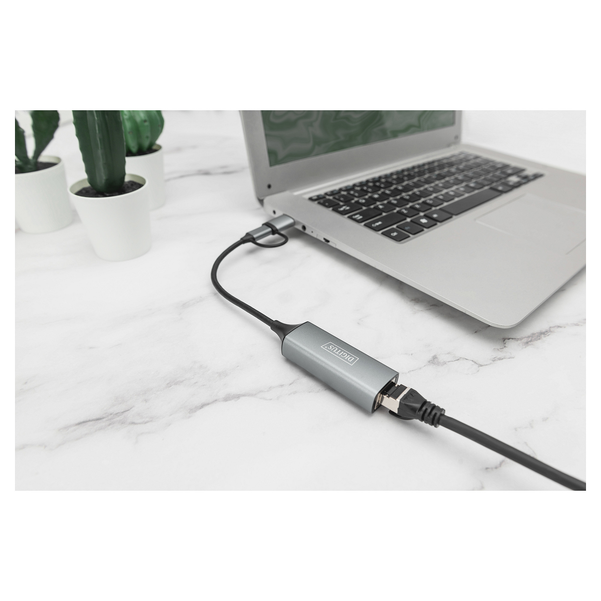 Adapter USB‑C DIGITUS → 2.5G Ethernet / USB 3.0 & USB‑C 3.1 - 2