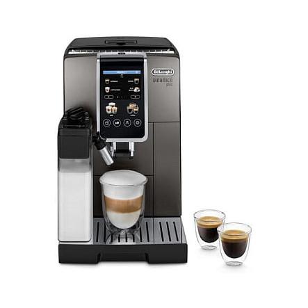 Aparat për Kafe De’Longhi Dinamica Plus ECAM380.95.TB, 1450 W, 15 bar, 1.8 L – Gri/Zezë