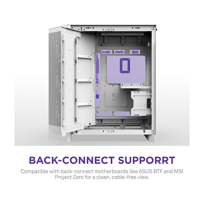 Kasë NZXT H9 Flow RGB CM-H92FW-R1 -Bardhë - 8