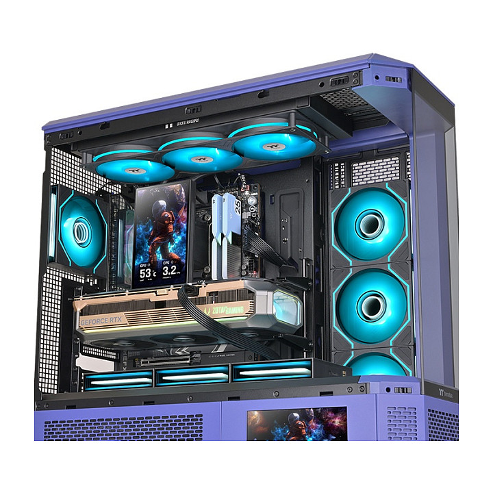 Ftohës për Procesor Thermaltake TH120 V2 Ultra ARGB Sync / 120mm / AIO / ARGB / LCD Display - Zezë - 4