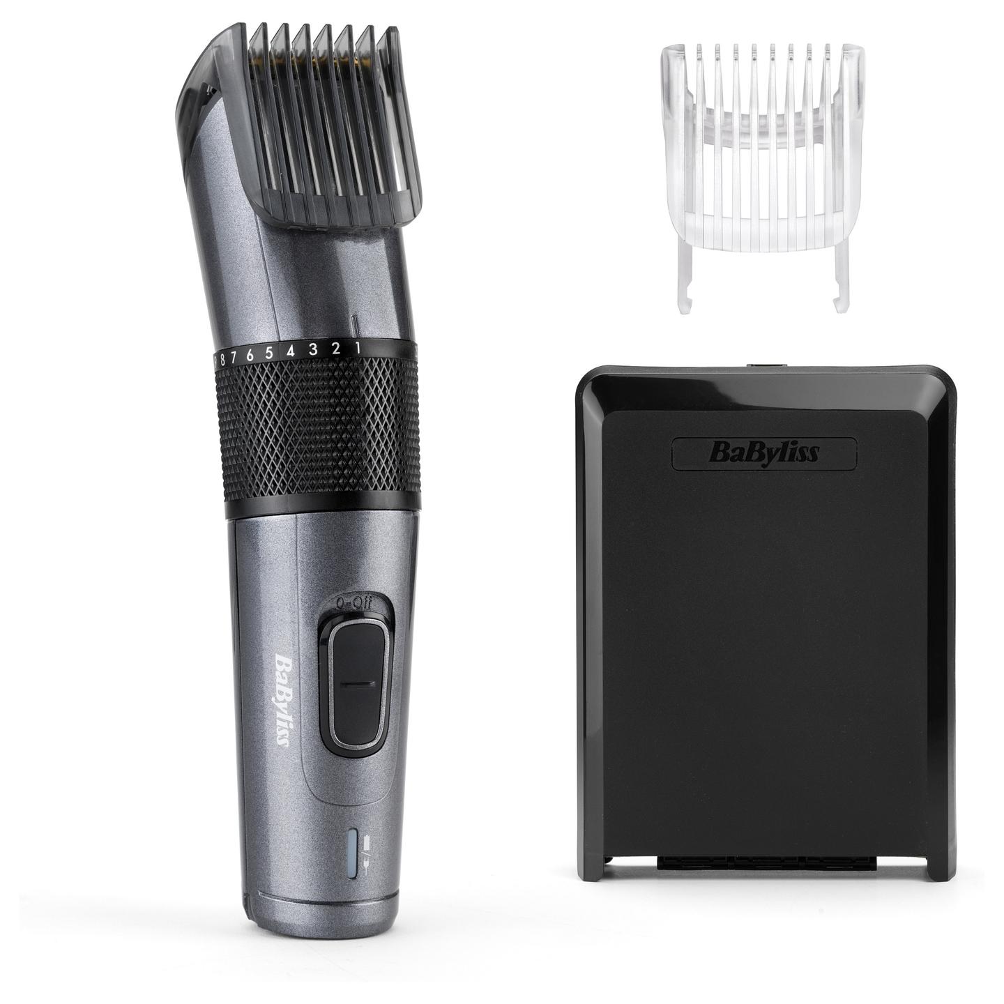 Makinë e rrojës BaByliss Titanium E976E / Carbon Titanium / 26 Pozicione / 0.5–25mm / 60 Min / Me & Pa Kabllo – Zezë/Gri - 3