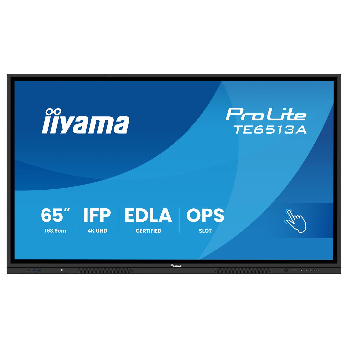 Interaktiv (Smart Board) iiyama ProLite TE6513A-B2AG, 65", 4K UHD, IPS, 8GB, 128GB, HDMI, USB-C - Zezë - 2