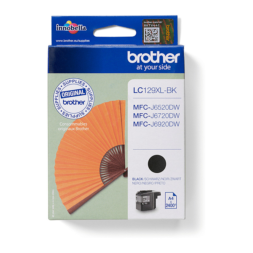 INK Brother LC-129XLBK/me kapacitet të lartë – Zezë - 1