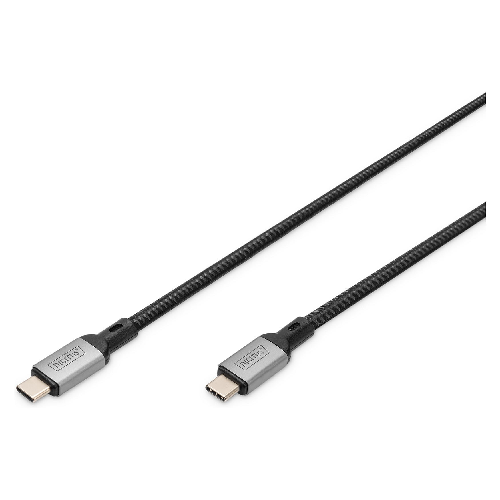 Kabllo USB DIGITUS 4.0 Type‑C në Type‑C 20 Gbit/s 3m - Zezë - 1