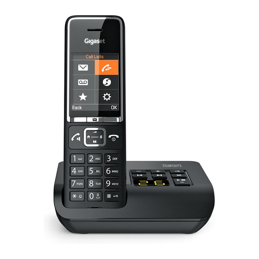 Telefon i Thjeshtë Gigaset COMFORT 550A, DECT/GAP, Ekran 2.2" TFT me Ngjyra, Hands-Free, 200 Kontakte - Zezë