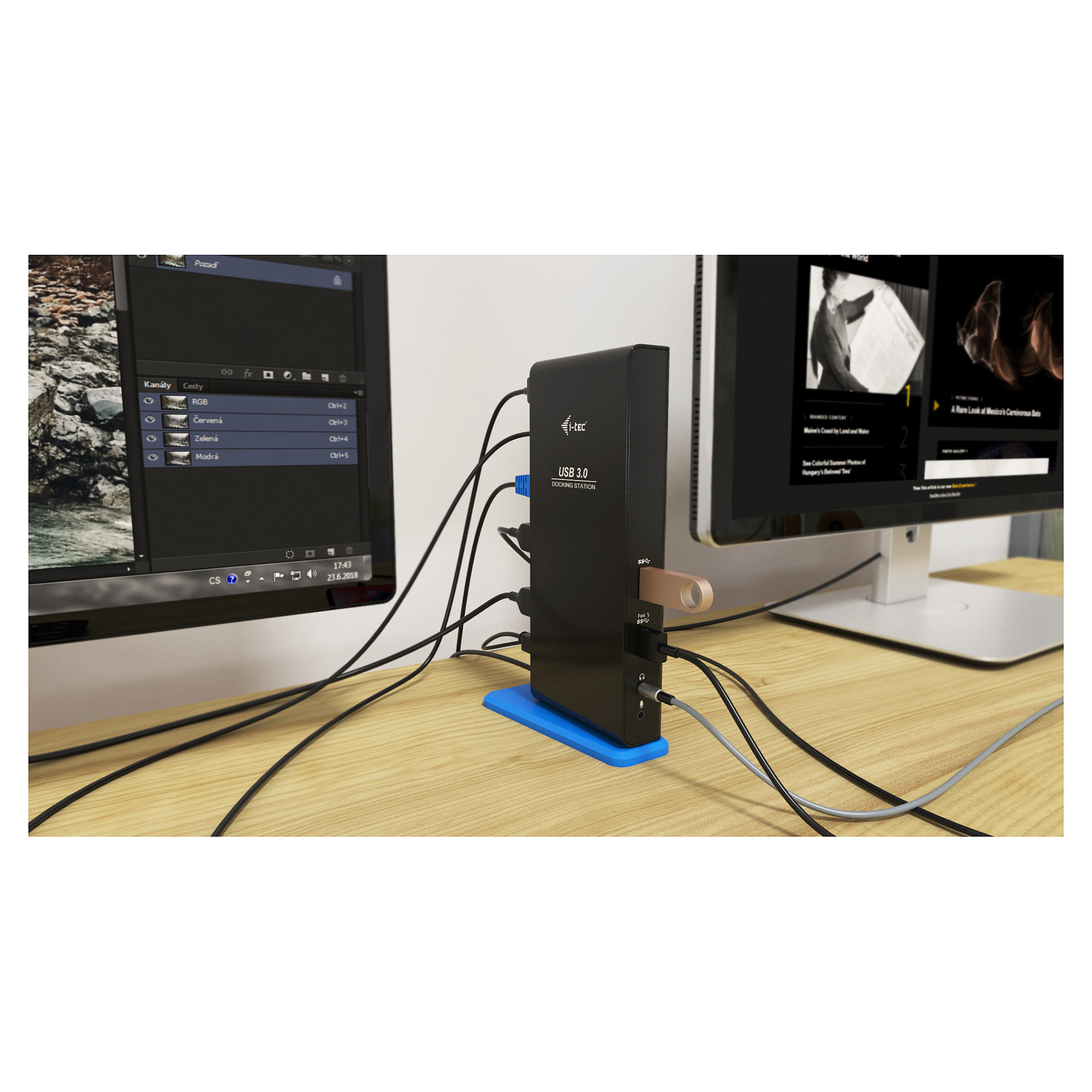 Docking Station i-tec USB 3.0 Dual HDMI - Zezë - 8