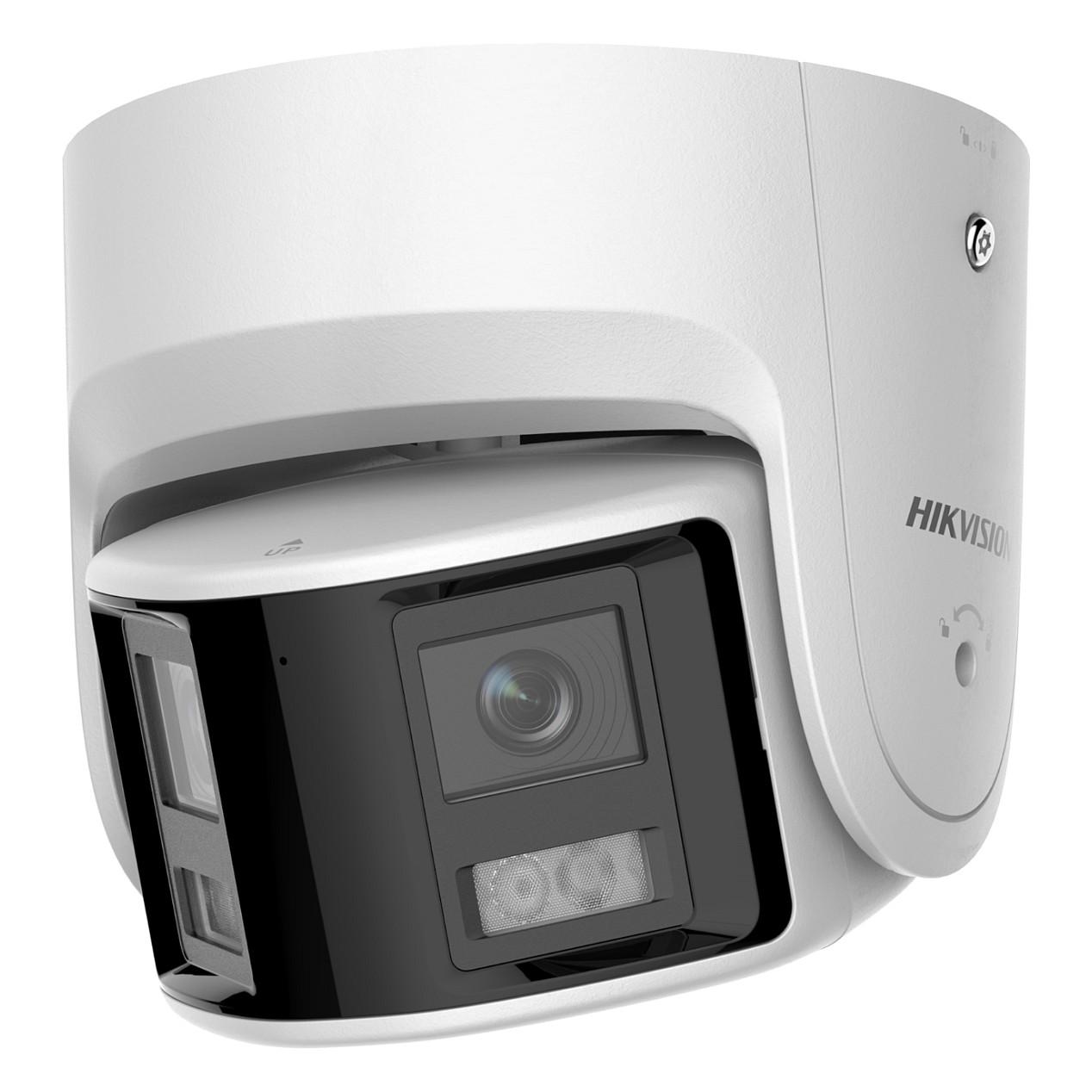 Kamerë Sigurie IP CCTV Hikvision DS-2CD2346G2P-ISU/SL, 4MP, 2 × 2.8 mm, 180°, IR 30 m, PoE, IP67 - Bardhë - 1