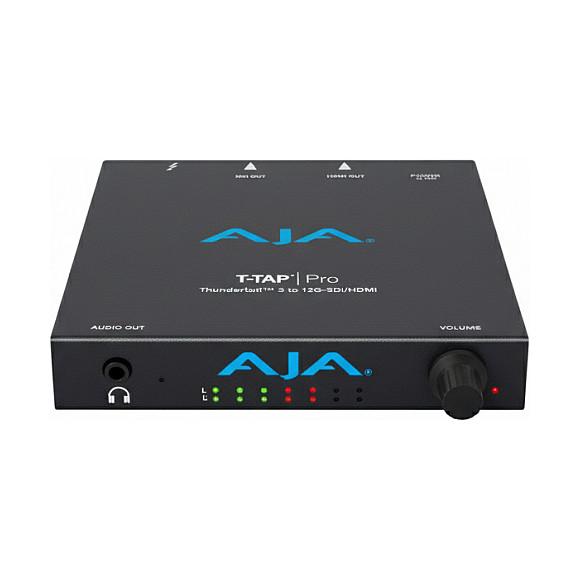 Pajisje Video I/O AJA T-TAP Pro, Thunderbolt 3, 12G-SDI, HDMI 2.0, 4K/UltraHD 60p, 16-Kanal Audio SDI, 8-Kanal HDMI, HDR, RGB 12-bit, YCbCr 10-bit - Zezë