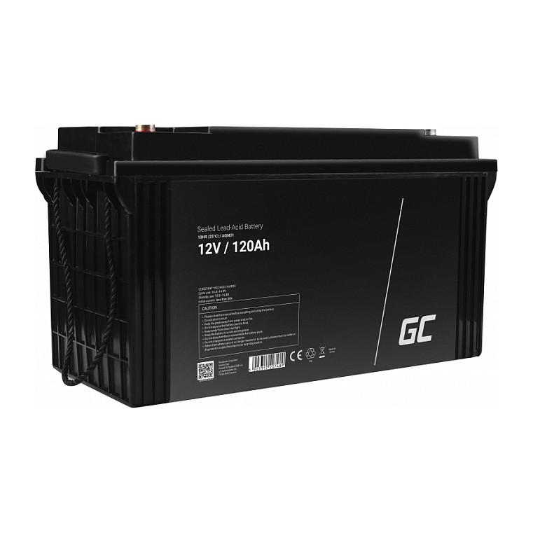 Bateri Green Cell AGM31, 12V, 120Ah, AGM VRLA - Zezë
