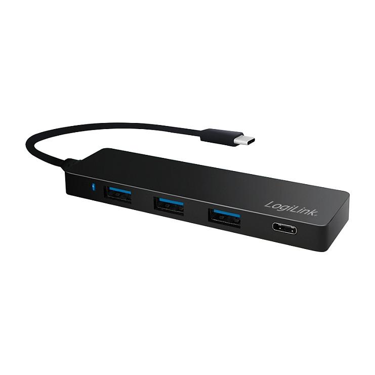 Splitter USB LogiLink UA0311 / USB-C / 3x USB-A + 1x USB-C / USB 3.2 Gen 1 / 5 Gbit/s / DC-In - Zezë