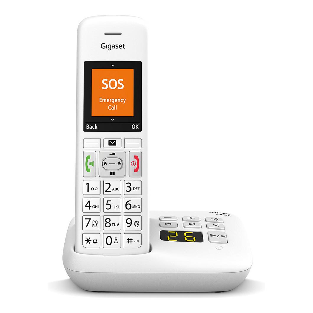 Telefon i Thjeshtë Gigaset E390A, DECT, ekran 2.2" TFT me ngjyra - Bardhë