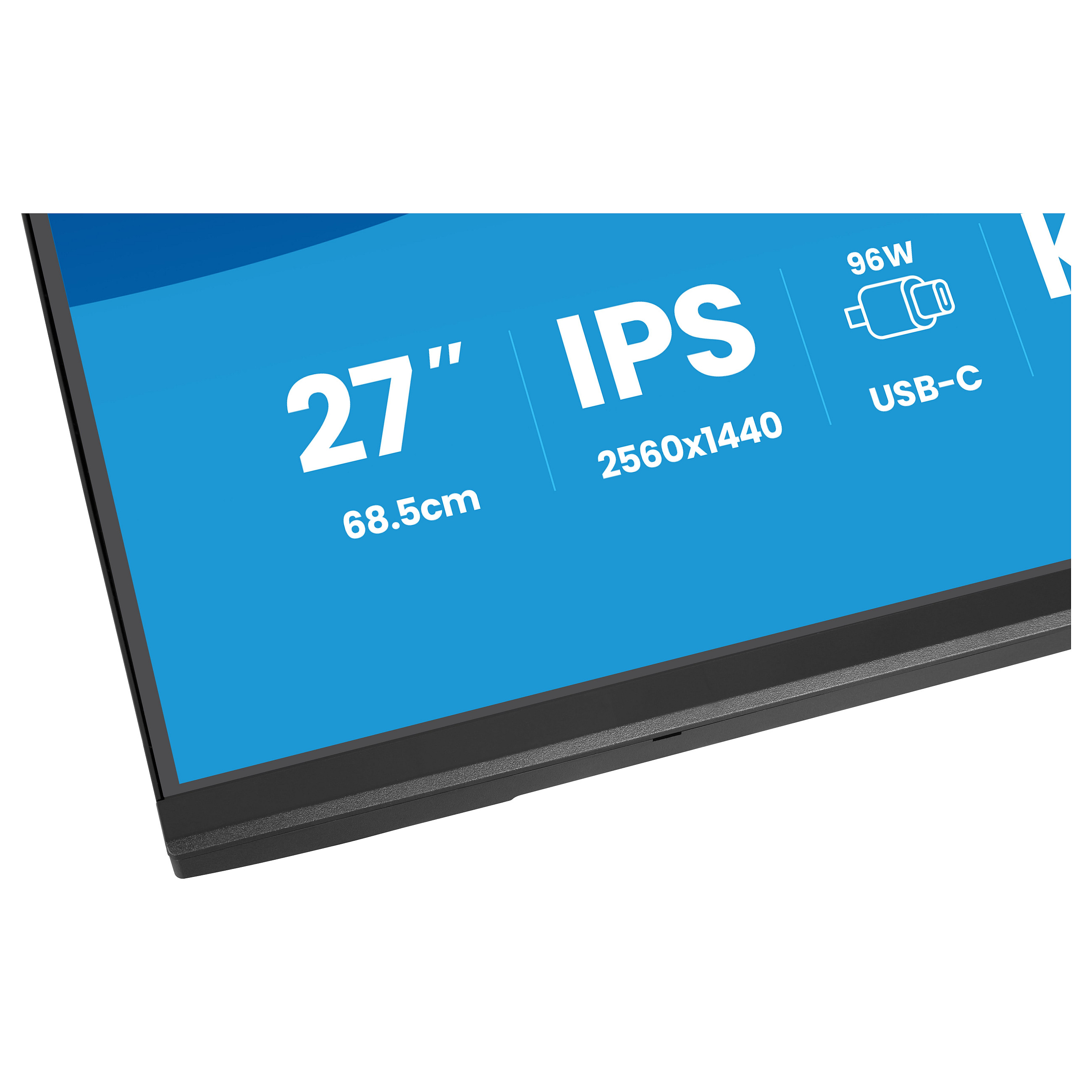 Monitor iiyama ProLite XB2797QSNPH-B1 / 27"/ Quad HD IPS / 75Hz / 1ms / HDMI+USB-C+DP - Zezë - 12