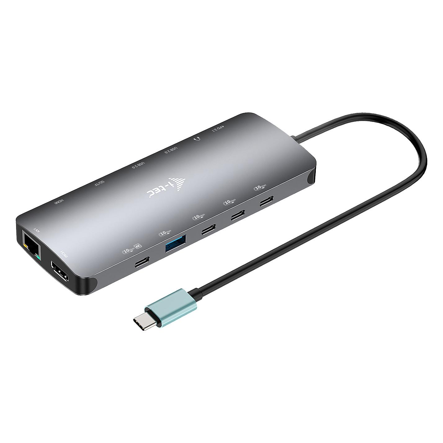 Docking Station i-tec C31NANOTRIPLEDOCKPD, USB-C, 2x HDMI, PD 140W, USB, LAN - Hiri
