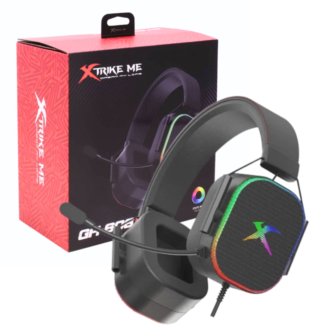 Kufje Gaming Xtrike Me GH‑606 RGB / Wired – Zezë - 1