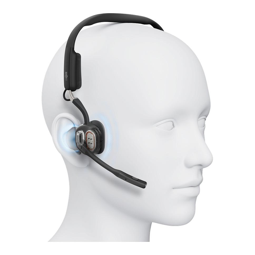 Kufje pa Kabllo Shokz C610-AA-BK / Bluetooth + USB / Open-Ear / Mikrofon – Zezë - 5