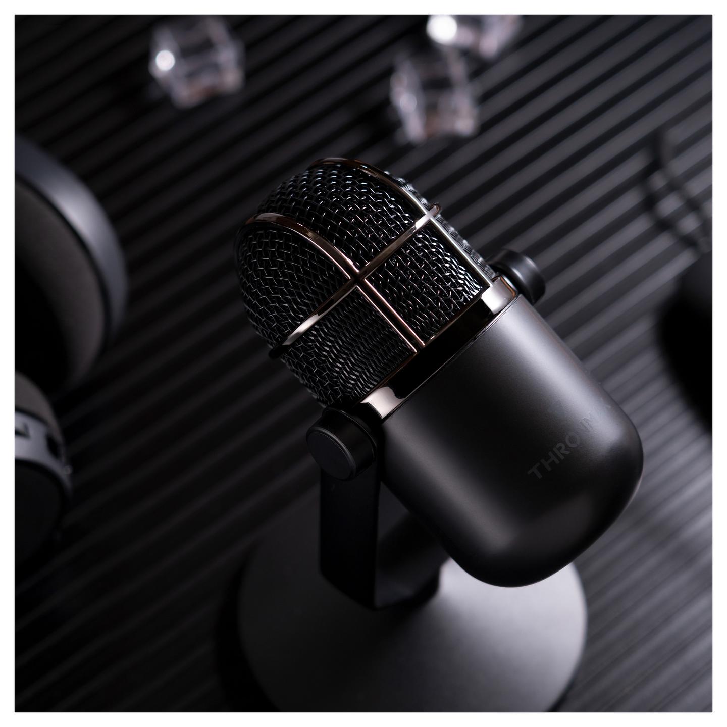 Mikrofon Thronmax Mdrill Dome M3 / USB-C / 48 kHz / 16-bit / 2 Kapsula Kondensatori / 2 Mënyra Regjistrimi / RGB - Zezë - 6