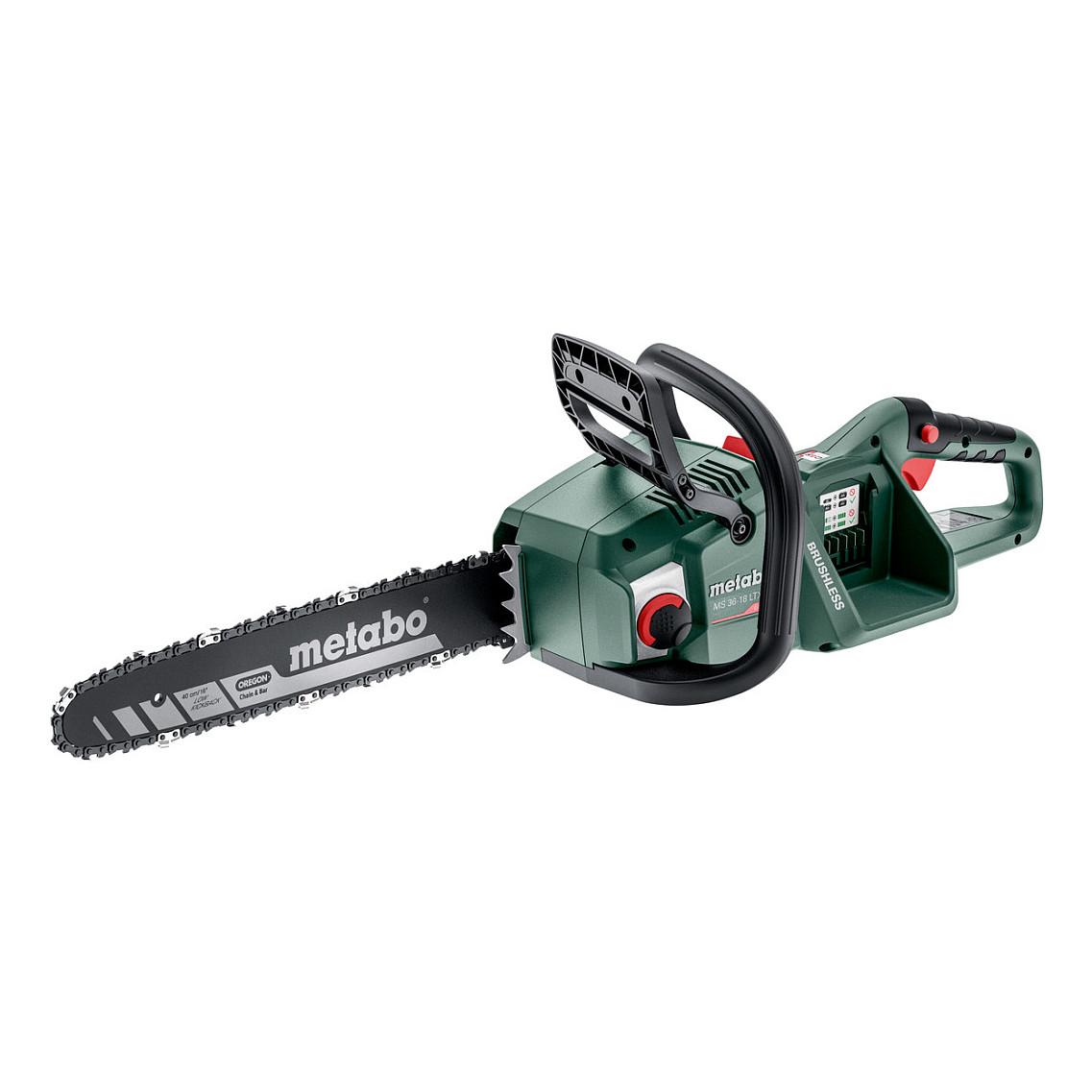 Sharrë me Zinxhir me Bateri Metabo MS 36-18 LTX BL 40, 36V, Brushless, 40cm, 22m/s - Gjelbër